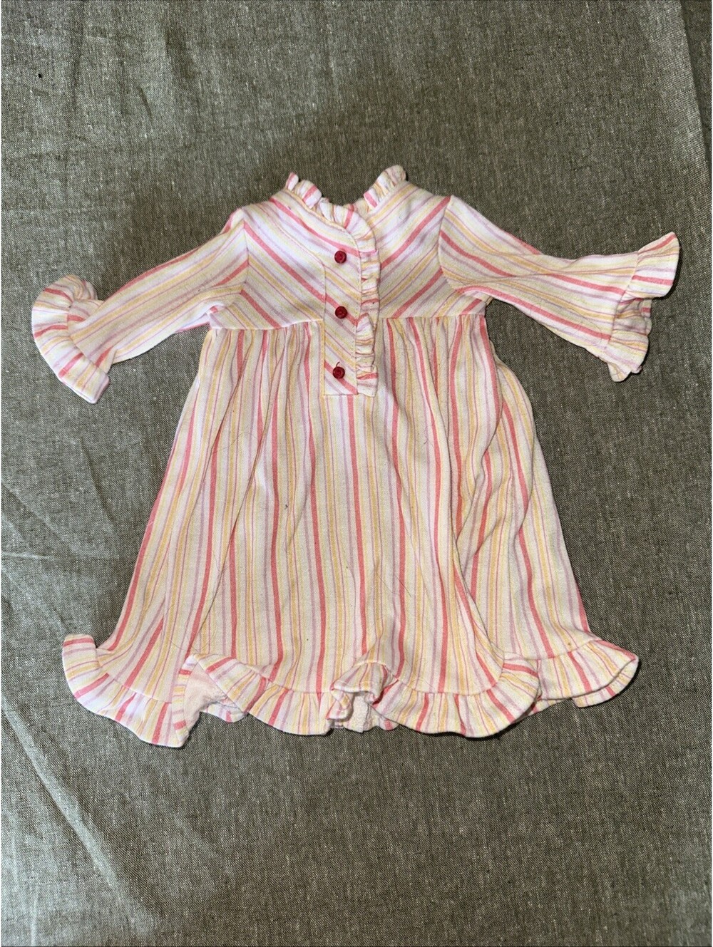 18" American Girl Doll Kit Kittredge Striped Nightie Outfit: Nightgown Only